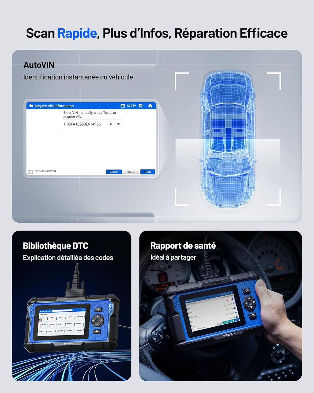 ArtiDiag600S Valise Diagnostic Auto OBD2